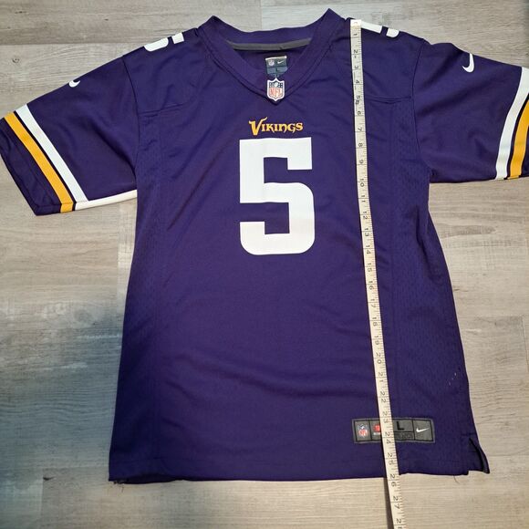 Minnesota Vikings Teddy Bridgewater NIKE ON FIELD Jersey Youth Boys Large 14-16 - Picture 6 of 9